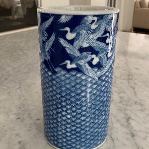 Beautiful blue and white vase